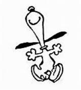 Snoopy dancing