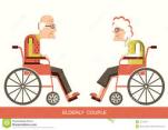 Old People iin Wheelchairs